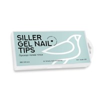 Изображение  Прозрачные гелевые типсы Siller gel nail tips 240 штук, форма овал