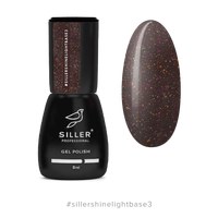 Изображение  Siller Shine Light Base 8 ml, № 03 burgundy, Volume (ml, g): 8, Color No.: 3