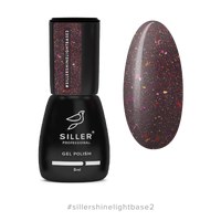 Изображение  Siller Shine Light Base 8 ml, № 02 red-violet, Volume (ml, g): 8, Color No.: 2