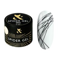 Зображення  Гель-павутинка для дизайну нігтів F.O.X Spider Gel 5 мл, № 002, Об'єм (мл, г): 5, Цвет №: 002