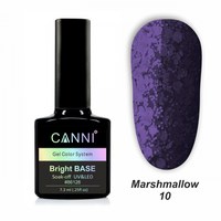Изображение  Базовое покрытие Marshmallow base CANNI 10 темно-фиолетовый, 7,3 мл, Объем (мл, г): 7.3, Цвет №: 010