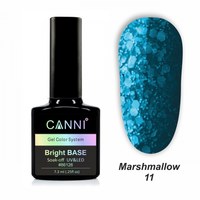 Изображение  Базовое покрытие Marshmallow base CANNI 11 темно-бирюзовый, 7,3 мл, Объем (мл, г): 7.3, Цвет №: 011