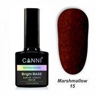 Изображение  Base coat Marshmallow base CANNI 12 dark garnet, 7.3 ml, Volume (ml, g): 44992, Color No.: 12
