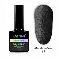 Зображення  Базове покриття Marshmallow base CANNI 13 чорний, 7,3 мл, Об'єм (мл, г): 7.3, Цвет №: 013