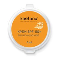 Зображення  Крем сонцезахисний Kaetana SPF-50 Зволожуючий для нормальної, сухої та чутливої шкіри, 5 мл, Об'єм (мл, г): 5