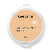 Изображение  BB-cream Kaetana №2 warm beige, spf 15, hyaluronic acid, vitamins E, K, B, 5 ml