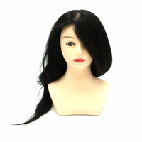 Изображение  Учебный манекен "Брюнетка" с плечами и натуральными волосами SPL 521/А-1