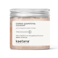 Изображение  Kaetana Hair Scrub Shampoo "Salt", with sea salt and almond granules, 200 ml, Volume (ml, g): 200