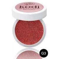 Изображение  Colored acrylic powder Kodi 4.5 g, No. G3, Color No.: G3