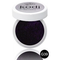 Изображение  Colored acrylic powder Kodi 4.5 g, No. G39, Color: G39