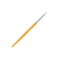 Изображение  Brush for painting in a tube Kodi No. 00/3 (nylon; handle: metal, acrylic, color: GOLD)