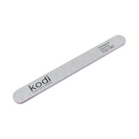 Зображення  №138 Пилка для нігтів пряма Kodi 100/180 (колір: світло-сірий, розмір: 178/19/4), Абразивність: 100/180