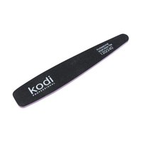 Зображення  №65 Пилка для нігтів Kodi конусна 120/240 (колір: чорний, розмір: 178/32/4), Абразивність: 120/240