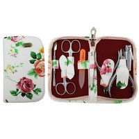 Изображение  Manicure set SPL 77203E "Colored flower with white background"