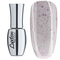 Изображение  Camouflage base LUXTON Roks Base 15 ml, №4 milky with a mix of sparkles and mica silver, white and lilac, Volume (ml, g): 15, Color No.: 4