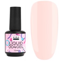 Изображение  Гель Kira Nails Liquid Gel 15 мл, № 004, Объем (мл, г): 15, Цвет №: 004, Цвет: Розовый