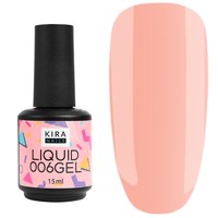 Изображение  Гель Kira Nails Liquid Gel 15 мл, № 006, Объем (мл, г): 15, Цвет: 006, Цвет: Персиковый