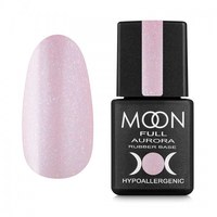 Изображение  База каучуковая Moon Full Aurora 2006, светло-розовый с мелким шиммером, 8 мл, Объем (мл, г): 8, Цвет №: 006