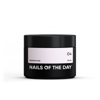 Зображення  Nails of the Day Premium gel 04 - світло-рожевий френч будівельний гель, 30 мл, Об'єм (мл, г): 30, Цвет №: 04