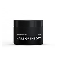 Изображение  Nails of the Day Premium gel clear - прозрачный строительный гель, 30 мл, Объем (мл, г): 30, Цвет №: Прозрачный