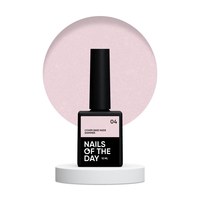 Изображение  Nails of the Day Cover nude shimmer 04 - nude camouflage base with golden shimmer for nails, 10 ml, Volume (ml, g): 10, Color No.: 4