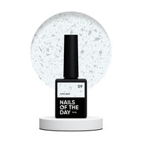 Изображение  Nails of the Day Potal base 09 - milky silver bass with silver tal, 10 ml, Volume (ml, g): 10, Color No.: 9