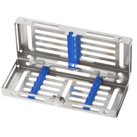 Изображение  Box with lid and blue silicone for 5 instruments, Medesy 978/BL