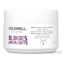 Зображення  Маска Goldwell Dualsenses Blondes&Highlights 60 сек. вiдновлююча для нейтралiзацiї жовтизни 200 мл