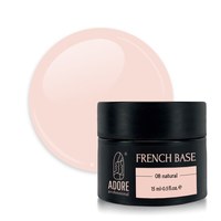 Изображение  Camouflage base ADORE prof. French Base 15 ml №08 - natural, Volume (ml, g): 15, Color No.: 8