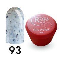 Изображение  Camouflage base for gel polish Roks Rubber Base French Potal 30 ml, No. 93, Volume (ml, g): 30, Color No.: 93