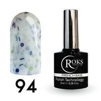 Изображение  Roks Rubber Base French Potal camouflage base for gel polish 12 ml, No. 94, Volume (ml, g): 12, Color No.: 94