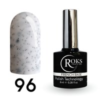 Изображение  Roks Rubber Base French Potal camouflage base for gel polish 12 ml, No. 96, Volume (ml, g): 12, Color No.: 96