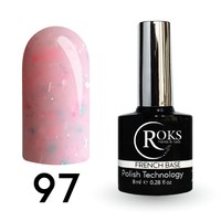 Изображение  Camouflage base for gel polish Roks Rubber Base French Potal 12 ml, No. 97, Volume (ml, g): 12, Color No.: 97