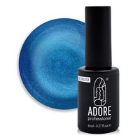 Изображение  Stained glass gel polish "cat's eye" ADORE prof. cat's eye 8 ml М-03 blue azurite, Volume (ml, g): 8, Color No.: M-03 blue azurite