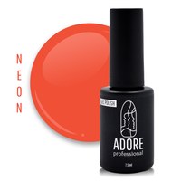 Зображення  Гель-лак неоновий ADORE prof. 7,5 мл N-01 - orange, Об'єм (мл, г): 7.5, Варіант: N-01 orange