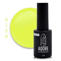 Изображение  Gel polish neon ADORE prof. 7.5 ml N-06 - lemon, Volume (ml, g): 45053, Color No.: N-06 lemon
