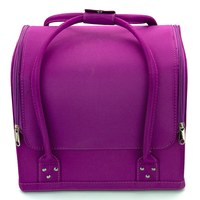 Изображение  Кейс-чемодан для мастера маникюра, визажиста YRE ткань, фиолетовый