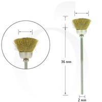 Изображение  Brush for cleaning cutters, round, steel