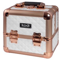 Изображение  Кейс для косметики Kodi №43 белый-розовое золото