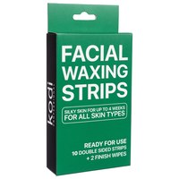 Изображение  Wax strips for the face Kodi Facial waxing strips (10 double-sided strips + 2 finishing wipes)