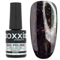 Изображение  Camouflage base for gel polish OXXI Sharm Base No. 6, black with shimmer, 10 ml, Volume (ml, g): 10, Color No.: 6