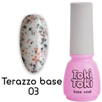 Изображение  Base for gel polish Toki-Toki Terazzo Base 5 ml TR03, Volume (ml, g): 5, Color No.: TR03