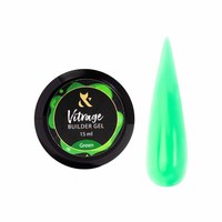 Изображение  FOX Vitrage Builder gel 15 ml, Green, Volume (ml, g): 15, Color No.: 2, Color: Green