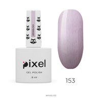 Зображення  Гель-лак Pixel №153 (бузково-фіолетовий з ворсинками, plush effect), 8 мл
, Об'єм (мл, г): 8, Цвет №: 153