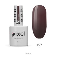 Изображение  Gel polish Pixel №157 (brown), 8 ml, Volume (ml, g): 8, Color No.: 157