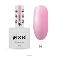 Изображение  Гель-лак Pixel №016 (ярко-розовый), 8 мл, Объем (мл, г): 8, Цвет №: 016
