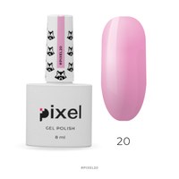 Изображение  Гель-лак Pixel №020 (темно-розовый), 8 мл, Объем (мл, г): 8, Цвет №: 020