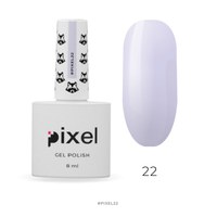 Зображення  Гель-лак Pixel №022 (пастельний фіолетовий), 8 мл
, Об'єм (мл, г): 8, Цвет №: 022