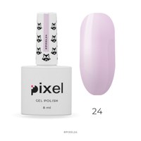 Изображение  Гель-лак Pixel №024 (розово-лиловый), 8 мл, Объем (мл, г): 8, Цвет №: 024