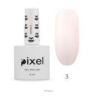 Изображение  Gel polish Pixel No. 003 (pinkish-beige), 8 ml, Volume (ml, g): 8, Color No.: 3